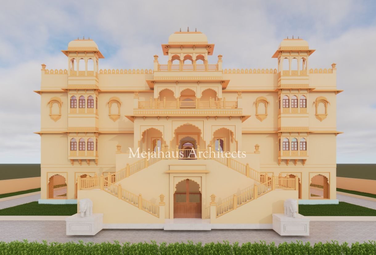 Haveli Elevation Study — Udaipur, Rajasthan